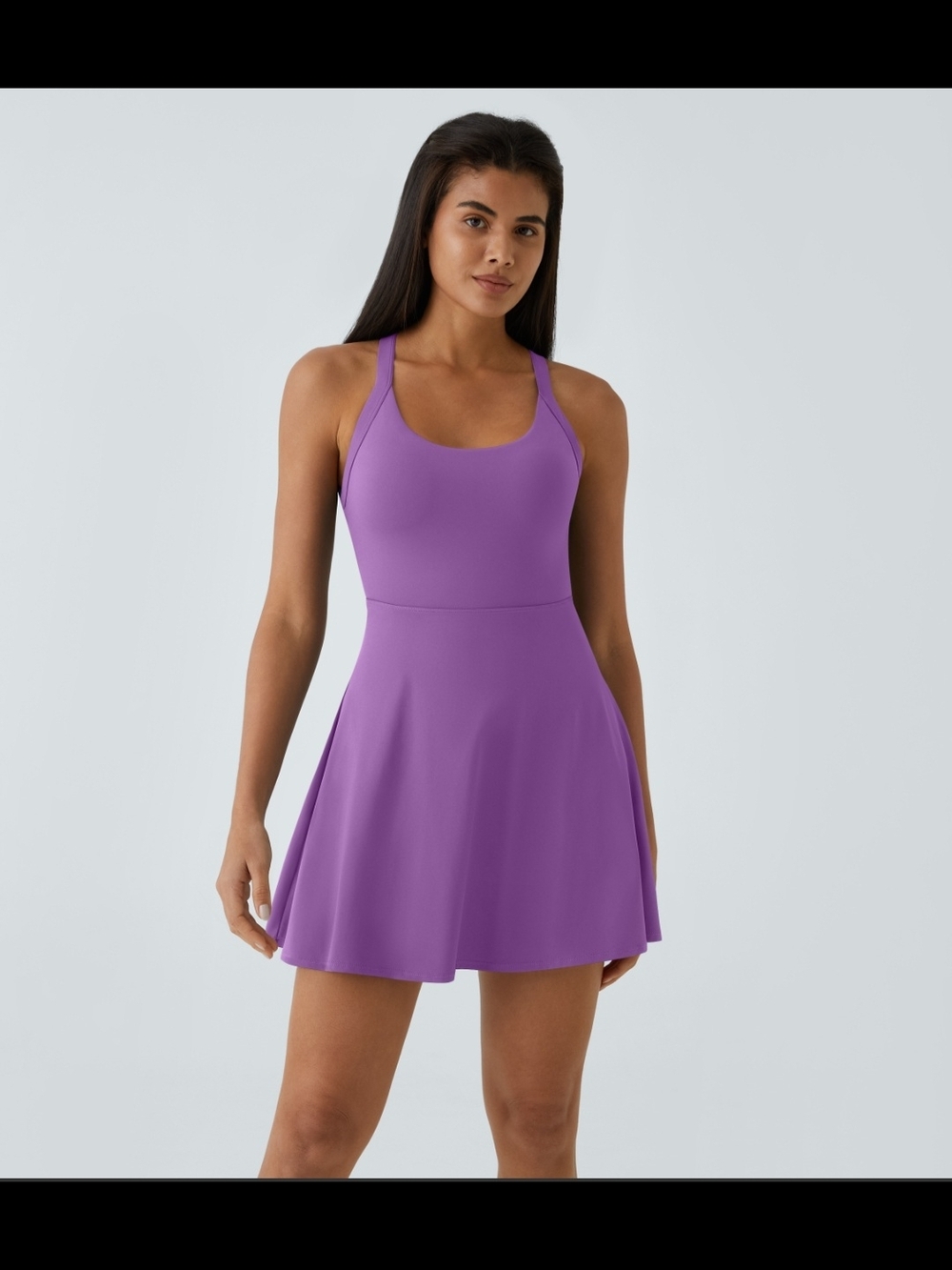NWT HALARA SoftlyZero Airy Backless Halter Twist Active Dress